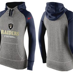 Nike Oakland Raiders Performance Hoodie Grey Dark Blue