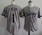 White Sox #1 Adam Eaton Grey Flexbase Authentic Collection Stitched Jersey