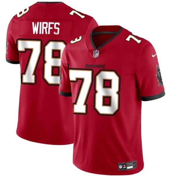 Tampa Bay Buccaneers #78 Tristan Wirfs Red 2025 Vapor Limited Stitched Jersey