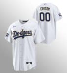 Los Angeles Dodgers Customized White Stitched MLB Jersey