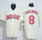 Indians #8 Lonnie Chisenhall Cream New Cool Base Stitched Jersey