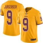 Redskins #9 Sonny Jurgensen Gold Stitched Limited Rush Nike Jersey