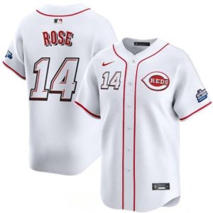 Cincinnati Reds #14 Pete Rose White 2025 Speedway Classic Home Limited Stitched Jersey