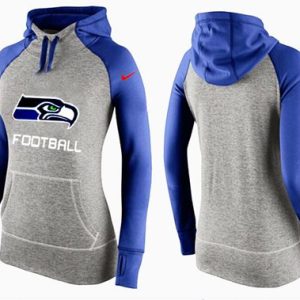 Nike Seattle Seahawks Performance Hoodie Grey Blue