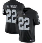 Las Vegas Raiders #22 Alexander Mattison Black 2024 Vapor Stitched Jersey