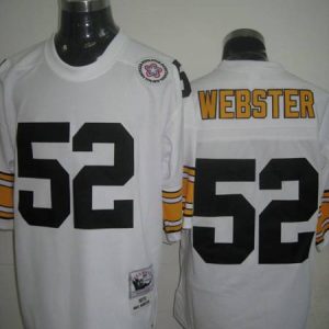 Mitchell And Ness Steelers #52 Mike Webster White Stitched Throwback Jersey