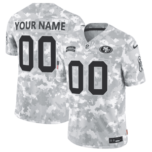 San Francisco 49ers Custom 2024 F.U.S.E Arctic Camo Salute To Service Limited Stitched Jersey