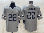 Dallas Cowboys #22 Emmitt Smith Grey Inverted Edition Stitched Jersey