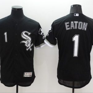 White Sox #1 Adam Eaton Black Flexbase Authentic Collection Stitched Jersey