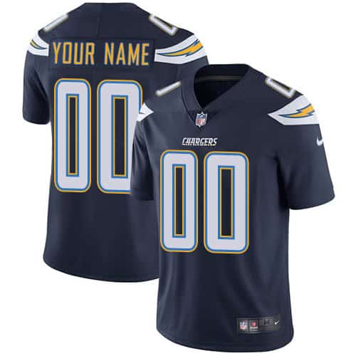 Los Angeles Chargers Customized Navy Blue Team Color Vapor Untouchable Limited Stitched NFL Jersey