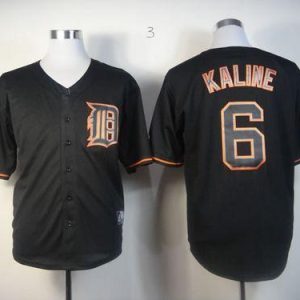 Tigers #6 Al Kaline Black Fashion Stitched Jersey