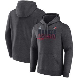 Houston Texans Charcoal 2024 Playoffs Pullover Hoodie