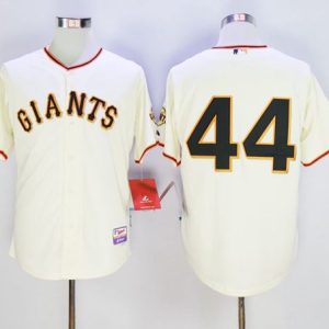 Giants #44 Willie McCovey Cream Cool Base Stitched Jersey