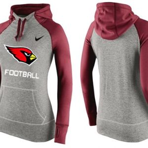 Nike Arizona Cardinals Performance Hoodie Grey Red_1