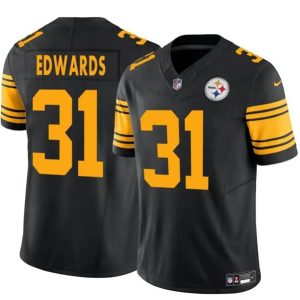 Pittsburgh Steelers #31 Daijun Edwards Black 2024 F.U.S.E. Color Rush Limited Stitched Jersey