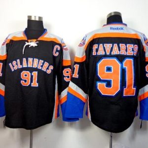 Islanders #91 John Tavares Black Third Stitched Jersey