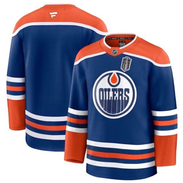Edmonton Oilers Blank Royal 2025 Stanley Cup Final Patch Stitched Jersey