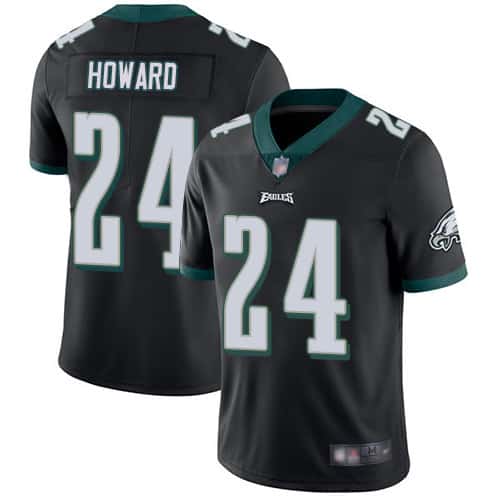 Philadelphia Eagles #24 Jordan Howard Black Vapor Untouchable Limited Stitched Jersey