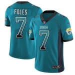 Jacksonville Jaguars #7 Nick Foles Teal Drift Fashion Color Rush Limited Stitched Jersey