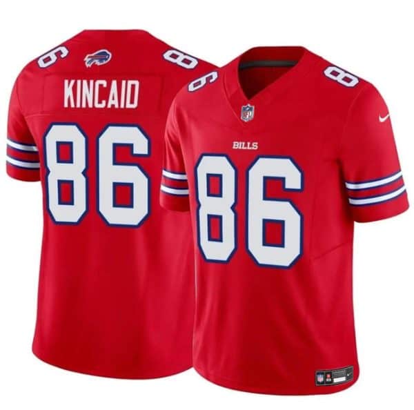 Buffalo Bills #86 Dalton Kincaid Red 2024 F.U.S.E. Vapor Untouchable Limited Stitched Jersey