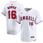 Los Angeles Angels #16 Mickey Moniak White Home Limited Stitched Jersey