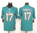 Dolphins #17 Ryan Tannehill Aqua Green Team Color Stitched Limited Nike Jersey