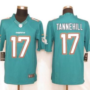 Dolphins #17 Ryan Tannehill Aqua Green Team Color Stitched Limited Nike Jersey