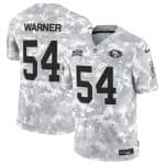 San Francisco 49ers #54 Fred Warner 2024 F.U.S.E. Arctic Camo Salute To Service Limited Stitched Jersey