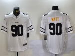 Pittsburgh Steelers #90 T.J. Watt White 2019 Team Logo Cool Edition Stitched Jersey