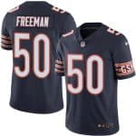 Bears #50 Jerrell Freeman Navy Blue Stitched Limited Rush Nike Jersey