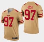 San Francisco 49ers #97 Nick Bosa Gold Inverted Legend Stitched Jersey