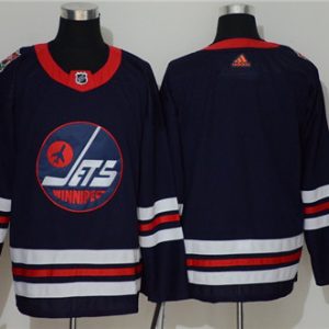 Winnipeg Jets Blank Navy Stitched Jersey