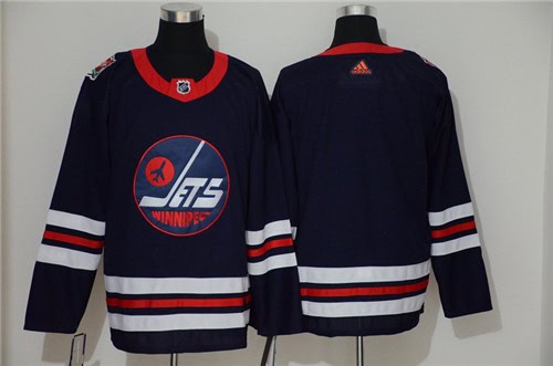 Winnipeg Jets Blank Navy Stitched Jersey
