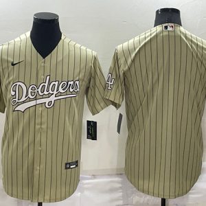 Los Angeles Dodgers Blank Cream Cool Base Stitched Jersey