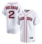 Boston Red Sox #2 Alex Bregman White 2024 Home Limited Stitched Jersey