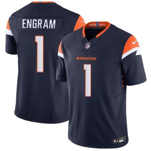 Denver Broncos #1 Evan Engram Navy 2025 F.U.S.E. Alternate Vapor Limited Stitched Jersey