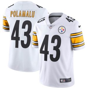 Pittsburgh Steelers #43 Troy Polamalu White Vapor Untouchable Limited Stitched Jersey