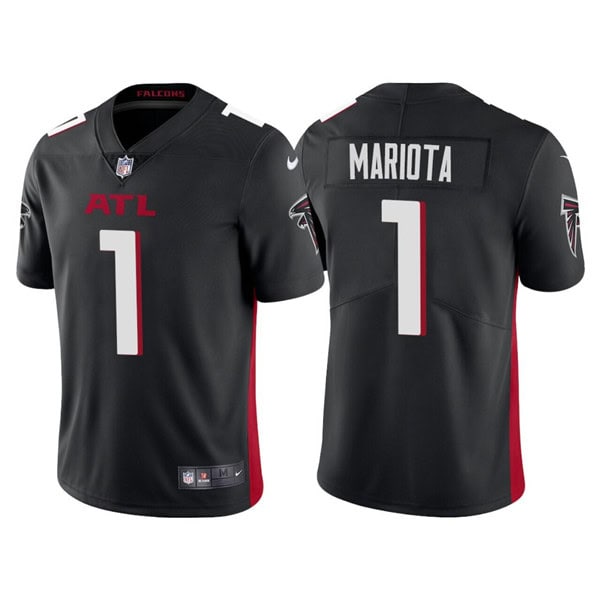 Atlanta Falcons #1 Marcus Mariota Black Vapor Untouchable Limited Stitched Jersey