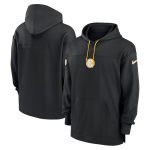Pittsburgh Steelers Black Performance Pullover Hoodie