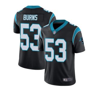 Carolina Panthers #53 Brian Burns Black Vapor Untouchable Limited Stitched Jersey
