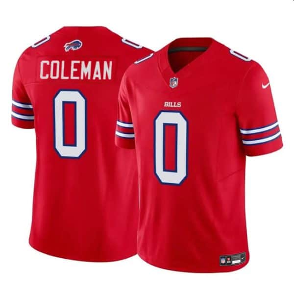 Buffalo Bills #0 Keon Coleman Red 2024 Draft F.U.S.E. Vapor Untouchable Limited Stitched Jersey