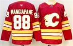 Calgary Flames #88 Andrew Mangiapane Red 2024-25 Home Stitched Jersey