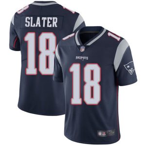 New England Patriots #18 Matthew Slater Navy Vapor Untouchable Limited Stitched Jersey