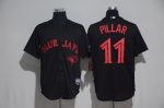 Toronto Blue Jays #11Kevin Pillar Black Strip Stitched Jersey