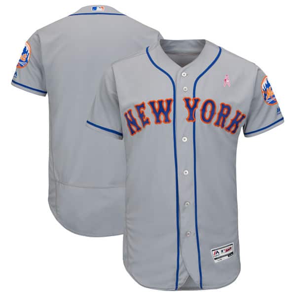 New York Mets Gray 2018 Mother's Day Flexbase Stitched Jersey