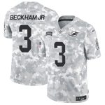 Miami Dolphins #3 Odell Beckham Jr. Arctic Camo 2024 F.U.S.E. Salute To Service Limited Stitched Jersey