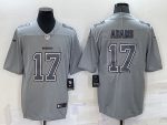 Las Vegas Raiders #17 Davante Adams Gray Atmosphere Fashion Stitched Jersey
