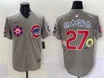 Chicago Cubs #27 âľÕÒ² Gray 2025 Tokyo Series Limited Stitched Jersey