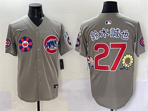 Chicago Cubs #27 âľÕÒ² Gray 2025 Tokyo Series Limited Stitched Jersey