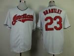 Indians #23 Michael Brantley White Cool Base Stitched Jersey